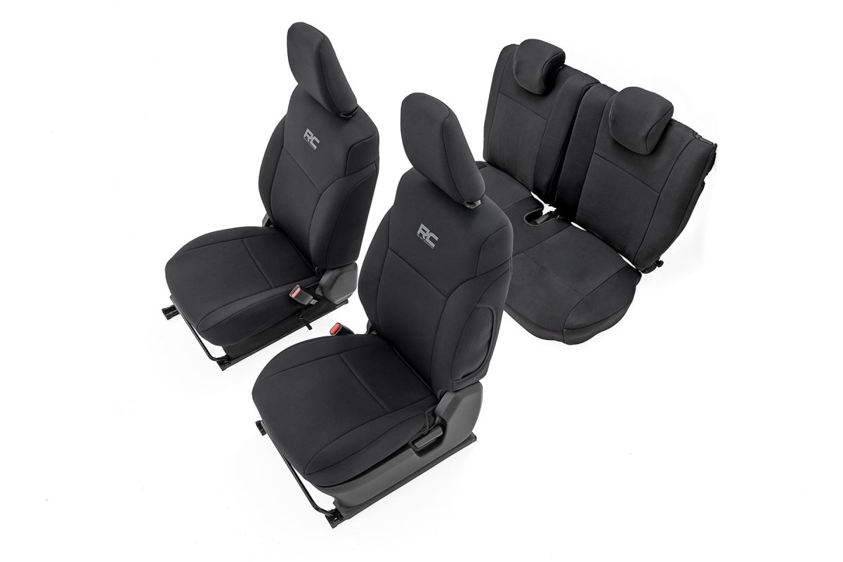 Suzuki Jimny Seat Covers - Front & Rear - Rough Country - Neoprene - '18-'25